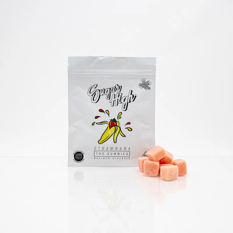 Sugar High Gummies – Strawnana 500mg (Hybrid) | Sugar High Gummies – Strawnana 500mg (Hybrid) for sale